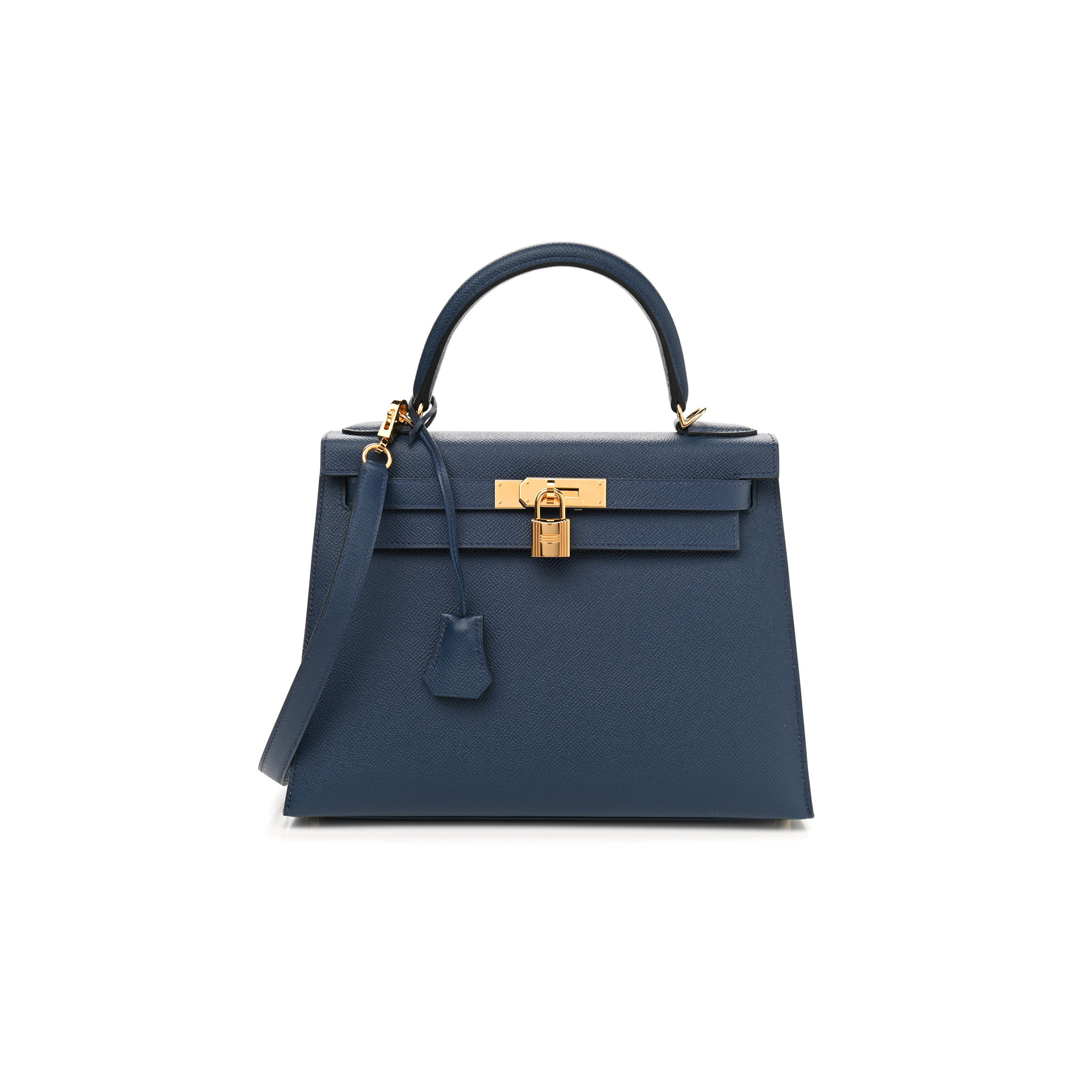 H**mes epsom kelly sellier 28 bleu de malte (28*22*10cm)